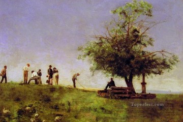 ネットを修復する リアリズムの風景 トーマス・イーキンス Oil Paintings